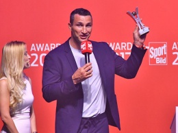 Владимир Кличко получил награду на Sport Bild Award 2017