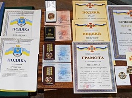 Лучшие николаевские спасатели получили награды и звания в честь Дня Независимости Украины (ФОТО)
