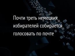 Почти треть немецких избирателей собирается голосовать по почте