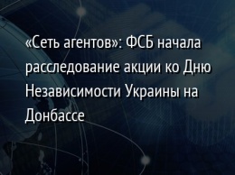 «Сеть агентов»: ФСБ начала расследование акции ко Дню Независимости Украины на Донбассе