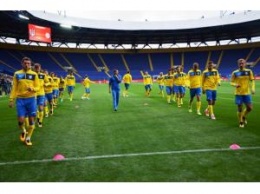 Сборная Украины провела открытую тренировку в Харькове