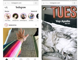 Instagram запустил «Истории» в браузере