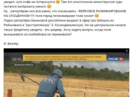 "Фейковое разминирование на скошенном поле!!!": даже боевики троллят ляпы пропагандистов (видео)