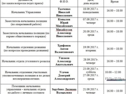 Руководящий состав УМВД России по Керчи проведет прием граждан в сентябре