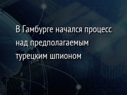 В Гамбурге начался процесс над предполагаемым турецким шпионом