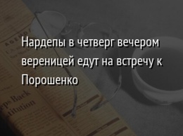 Нардепы в четверг вечером вереницей едут на встречу к Порошенко