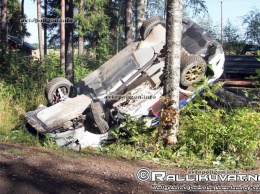 ВИДЕО серьезной аварии Subaru Impreza на Pohjanmaa Ralli 2017 в Финляндии +ФОТО