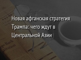 Новая афганская стратегия Трампа: чего ждут в Центральной Азии