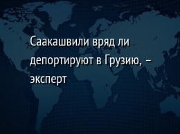 Саакашвили вряд ли депортируют в Грузию, - эксперт