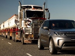 Land Rover Discovery отбуксировал 110-тонный автопоезд