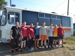 Горноспасатели Кривого Рога сыграли в мини-футбол
