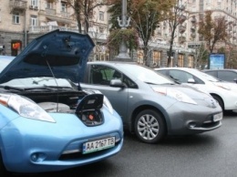 В Киеве собралось рекордное количество электромобилей