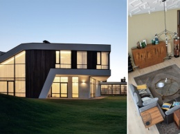 Подмосковный шик: двухуровневый загородный дом с эклектичным дизайном