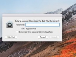Дисковая утилита macOS High Sierra раскрывает пароли