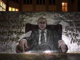 Граффити с Путиным на одном из домов в Берлине вызвало бурную реакцию в сети