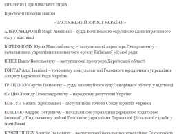 Порошенко сделал почетными юристами Холодницкого, нардепа Емца и зятя экс-главбуха ГПУ