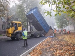 В Запорожье подрядчика, который проводил ремонт дороги по Южноукраинской, хотят оштрафовать на 100 тысяч гривен