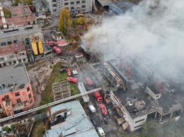 Пожар на кондитерской фабрике в Одессе
