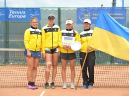 Сборная Украины U-14 стала лучшей теннисной командой Европы