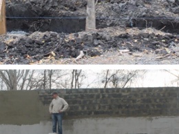 Строительство стационарного туалета в парке Шелковичном продвигается (фотофакт)