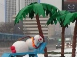 В Киеве нашли хоррор-снеговика