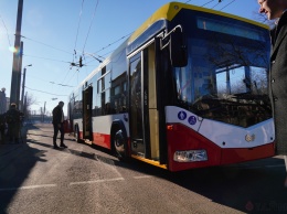 В Одессе показали первый из 47 новых белорусских троллейбусов