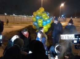 Обмен пленными: чествование в аэропорту "Борисполь"