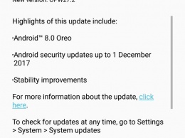 Смартфон Moto X4 начал обновляться до Android 8.0 Oreo