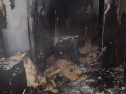 Под Харьковом спасатели через окно вытащили из горящего дома двух детей