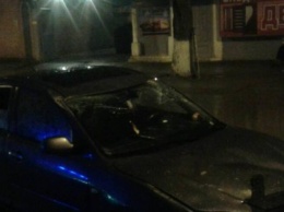 ДТП в Кропивницком: "Mazda" проверила на прочность бордюр ФОТО
