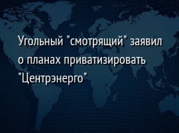 Угольный "смотрящий" заявил о планах приватизировать "Центрэнерго"