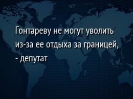 Гонтареву не могут уволить из-за ее отдыха за границей, - депутат