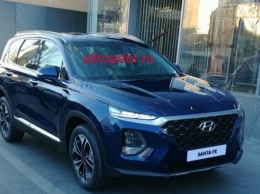 Первые реальные фото Hyundai Santa Fe 2018