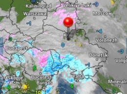 Синоптик показал на карте, как циклон "Мартина" движется по территории Украины