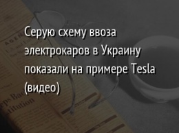 Серую схему ввоза электрокаров в Украину показали на примере Tesla (видео)