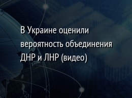 В Украине оценили вероятность объединения ДНР и ЛНР (видео)