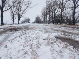 Фотофакт: На дорогах Запорожской области сейчас небезопасно