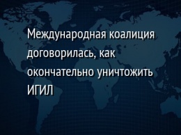 Международная коалиция договорилась, как окончательно уничтожить ИГИЛ