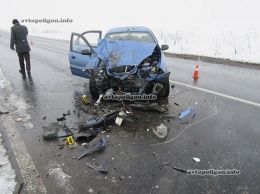 ДТП на Ивано-Франковщине: Fiat Doblo столкнулся с Daewoo Lanos - погибла пассажирка. ФОТО