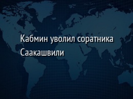 Кабмин уволил соратника Саакашвили