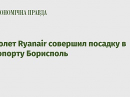 Самолет Ryanair совершил посадку в аэропорту Борисполь