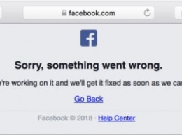 "Что-то пошло не так". В работе Facebook произошел сбой по всему миру