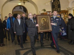 Чин освящения иконы для Аджимушкая состоялся в московском Храме Христа Спасителя