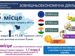 На Николаевщине зафиксирован значительный рост объемов экспорта