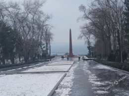 В Одессе «заминировали» Аллею Славы (фото)