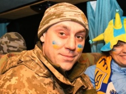 Раненые воины АТО поддержали «Динамо» в игре с АЕКом