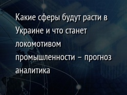 Какие сферы будут расти в Украине и что станет локомотивом промышленности - прогноз аналитика