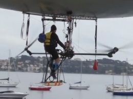 Единственный в мире педальный дирижабль пролетит на Средимземным морем (видео)