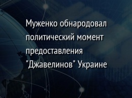 Муженко обнародовал политический момент предоставления "Джавелинов" Украине