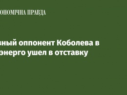 Главный оппонент Коболева в Минэнерго ушел в отставку